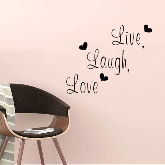 VINYL Wall Decal LIVE LAUGH LOVE - Picture 5 of 6